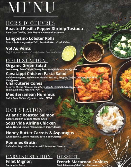 Buffet-Menu Buffet-Menu